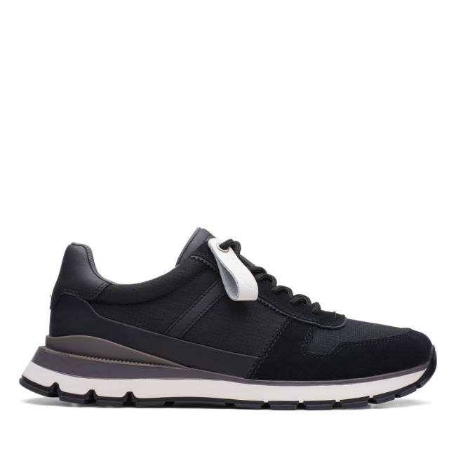 Trampki Męskie Clarks Move Lite Race Czarne | CLK951TFR