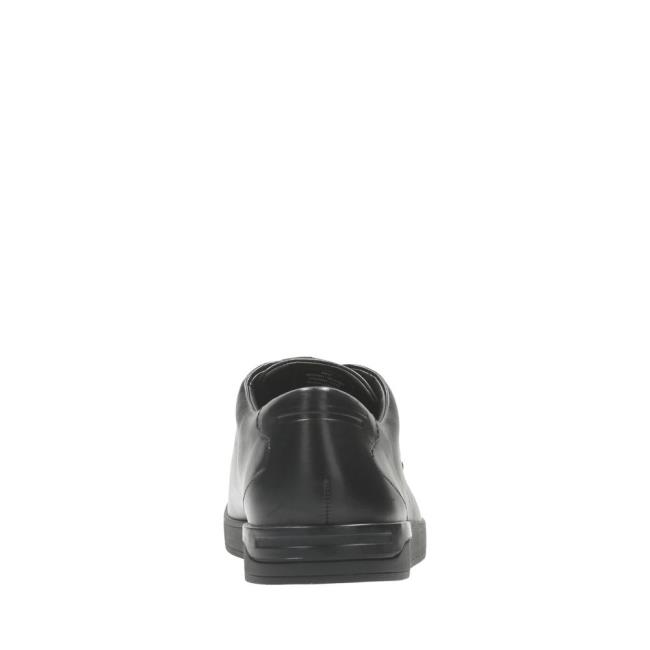 Trampki Męskie Clarks Stanway Flow Czarne | CLK426SCX