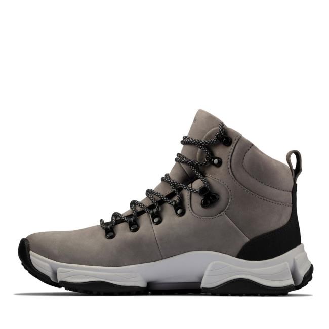 Trampki Męskie Clarks Tri Path Hi GORE-TEX Szare | CLK573UXN