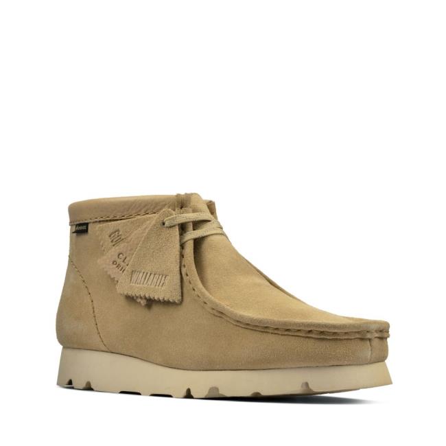 Trzewiki Damskie Clarks Wallabee Boot GORE-TEX Brązowe | CLK543PWY