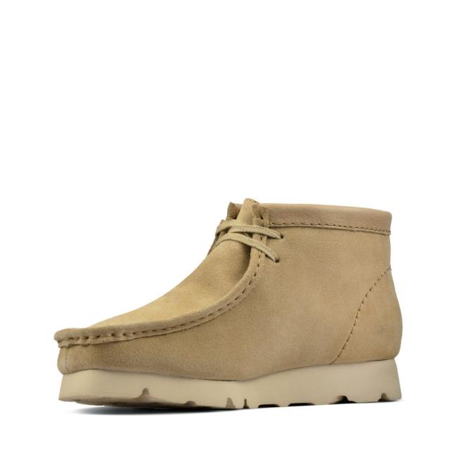 Trzewiki Damskie Clarks Wallabee Boot GORE-TEX Brązowe | CLK543PWY