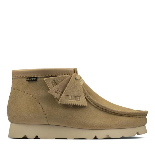 Trzewiki Damskie Clarks Wallabee Boot GORE-TEX Brązowe | CLK543PWY