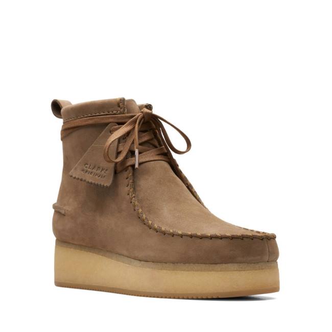 Trzewiki Damskie Clarks Wallabee Craft Głęboka Brązowe | CLK054UBQ