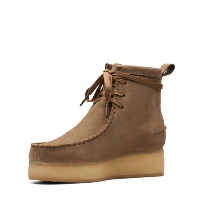 Trzewiki Damskie Clarks Wallabee Craft Głęboka Brązowe | CLK054UBQ