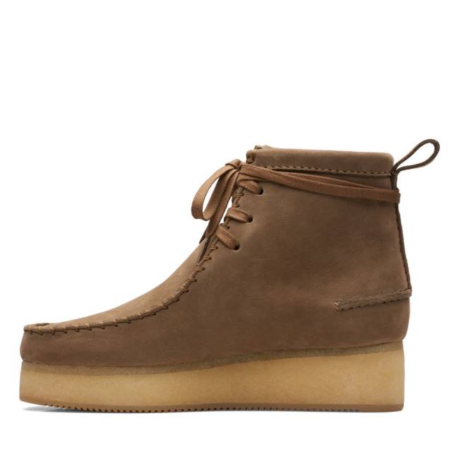 Trzewiki Damskie Clarks Wallabee Craft Głęboka Brązowe | CLK054UBQ