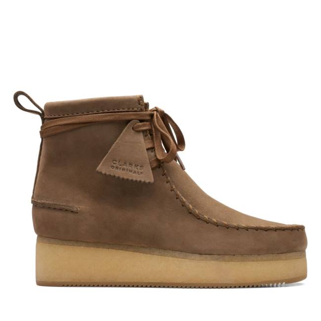 Trzewiki Damskie Clarks Wallabee Craft Głęboka Brązowe | CLK054UBQ