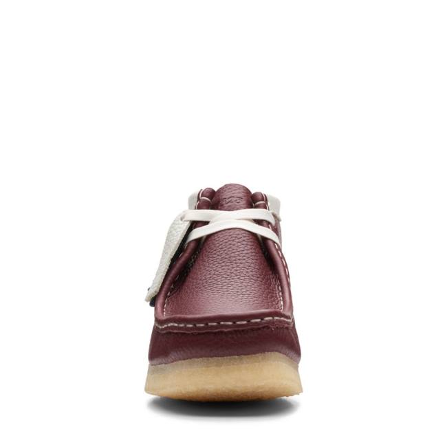 Trzewiki Damskie Clarks Wallabee Czerwone | CLK946UKL