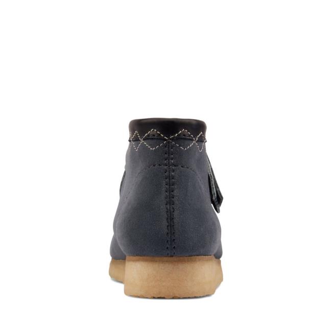 Trzewiki Męskie Clarks Wallabee Boot Niebieskie | CLK409PKS