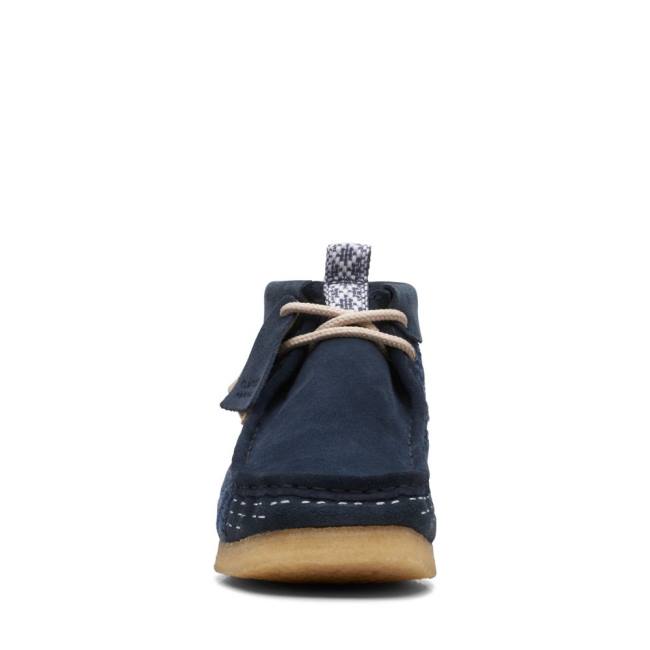 Trzewiki Męskie Clarks Wallabee Granatowe | CLK016YSR