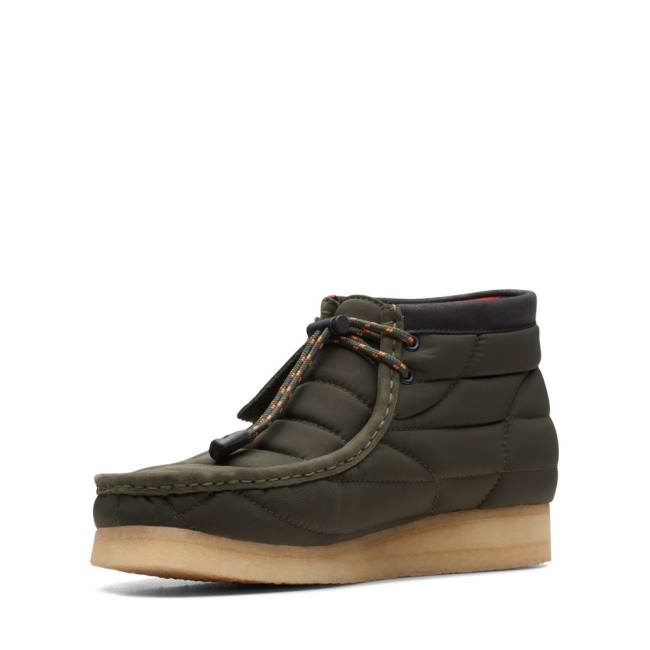 Trzewiki Męskie Clarks Wallabee Khaki | CLK016ODV