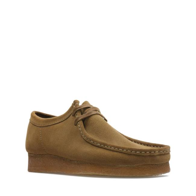 Trzewiki Męskie Clarks Wallabee Khaki | CLK259LMU