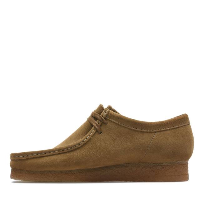 Trzewiki Męskie Clarks Wallabee Khaki | CLK259LMU